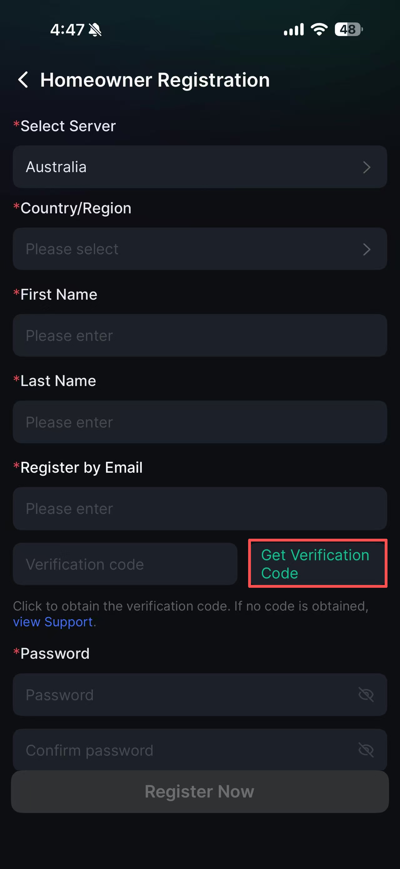 APP_new account in_homeowner_details