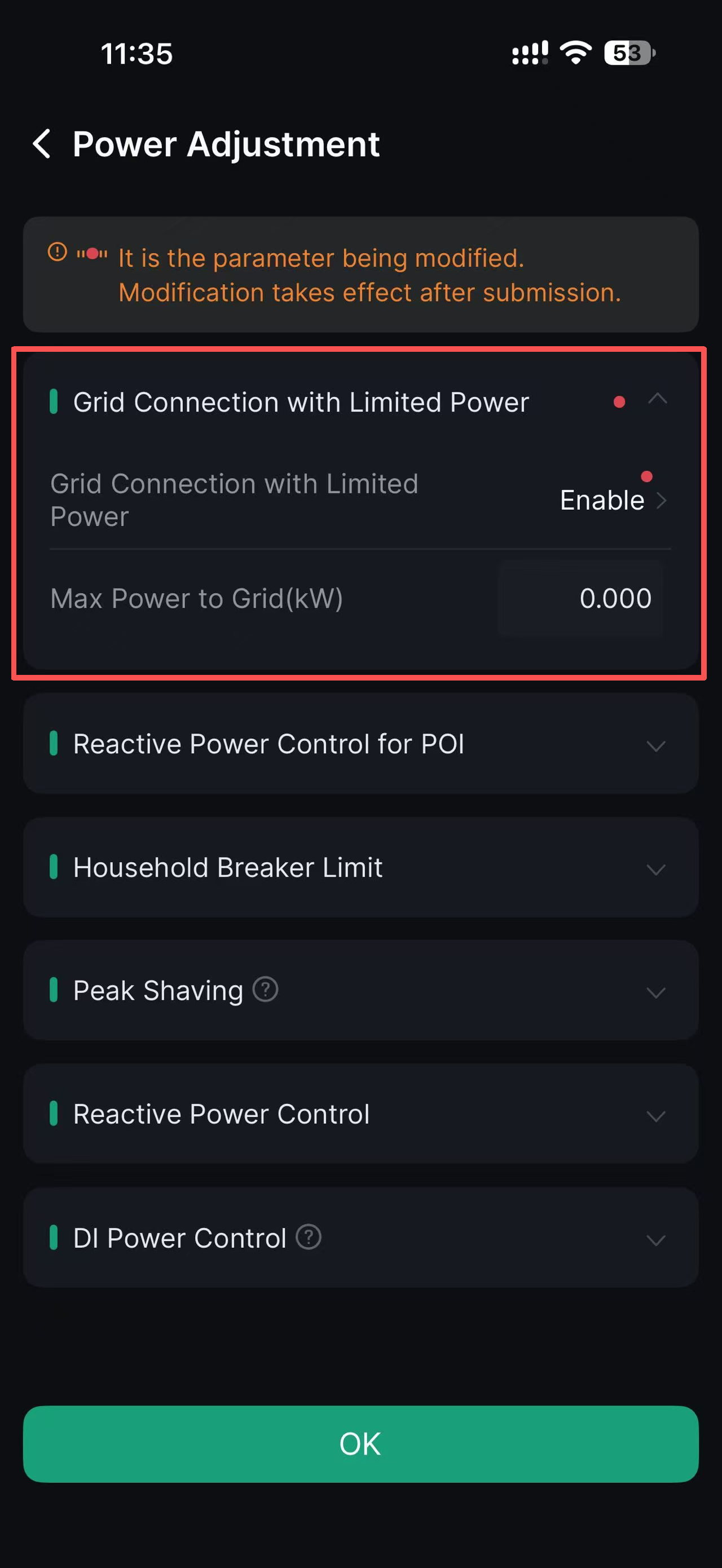 APP_settings_pwoer adjustment_set